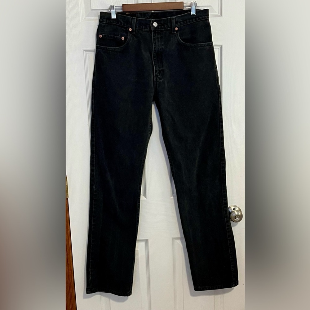 Levi’s 505 Black Denim Jeans 100% Cotton - Men’s size 34 x 34